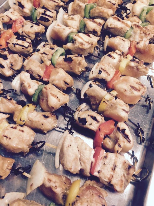 Gegrilde kipspiesjes